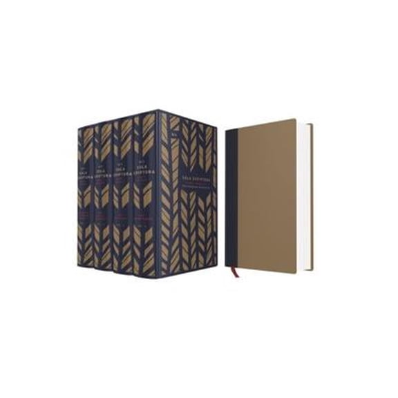 Pre-Owned NIV, the Sola Scriptura Bible Project: The Complete Collection, Cloth Over Board, Navy/Tan (Hardcover 9780310448129) by Zondervan