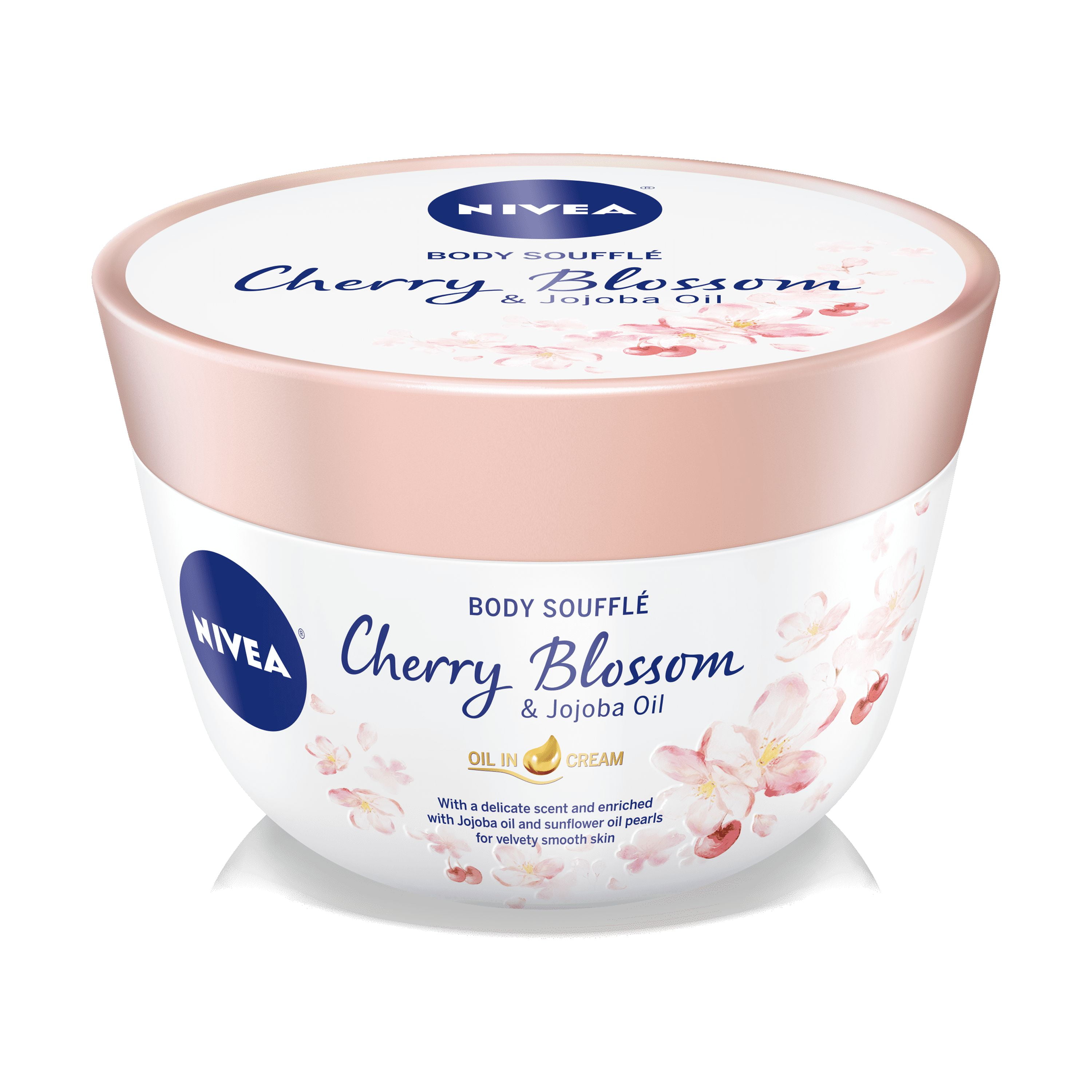 NIVEA Cherry Blossom & Jojoba Oil Body Cream Souffle , 6.8 oz - Walmart.com
