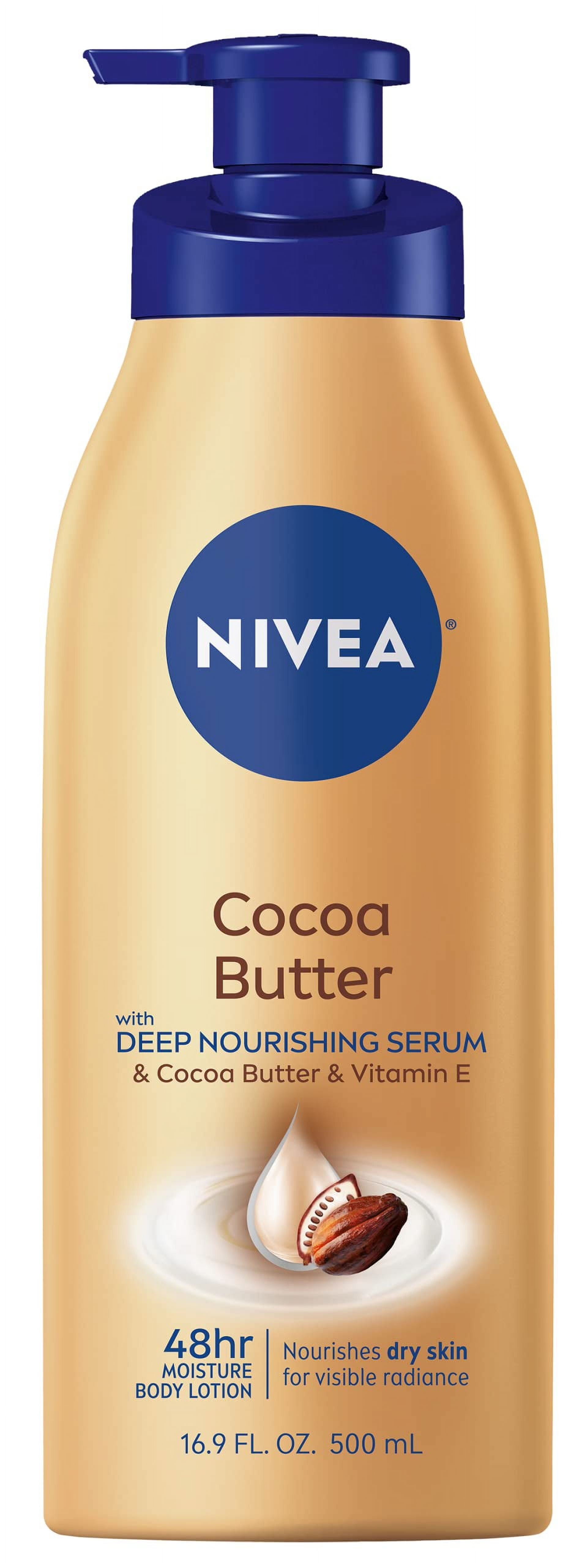 NIVEA Cocoa Butter Body Lotion HYZ01 with Deep Nourishing Serum, 16.9