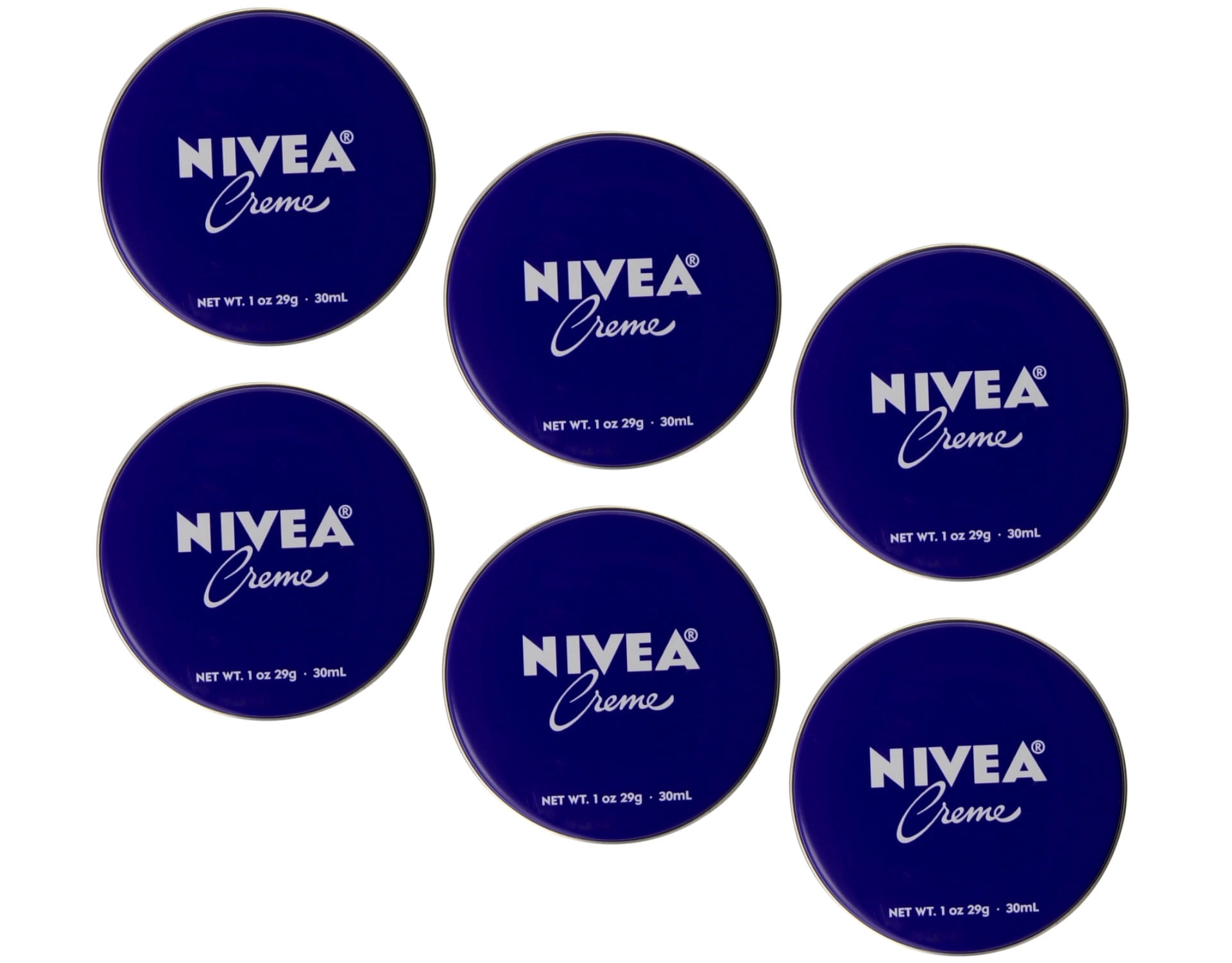 NIVEA Crme Body, Face & Hand Moisturizing Cream - 1oz Pack of 6