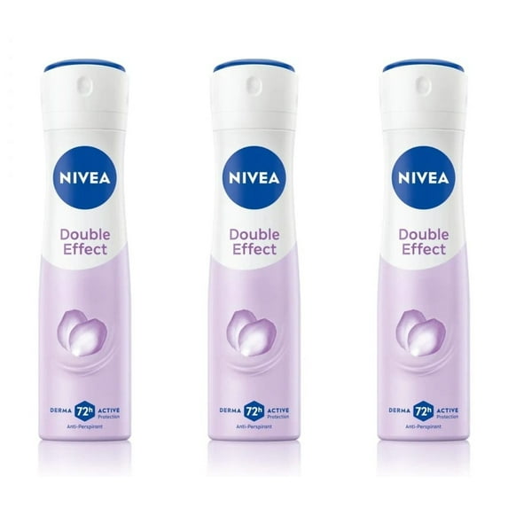 NIVEA 72H Sweat & Odor Protection Smooth Underarms Skin-Friendly Alcohol-Free Anti-Perspirant Spray Pack of 3 with Avocado Extract 200ml