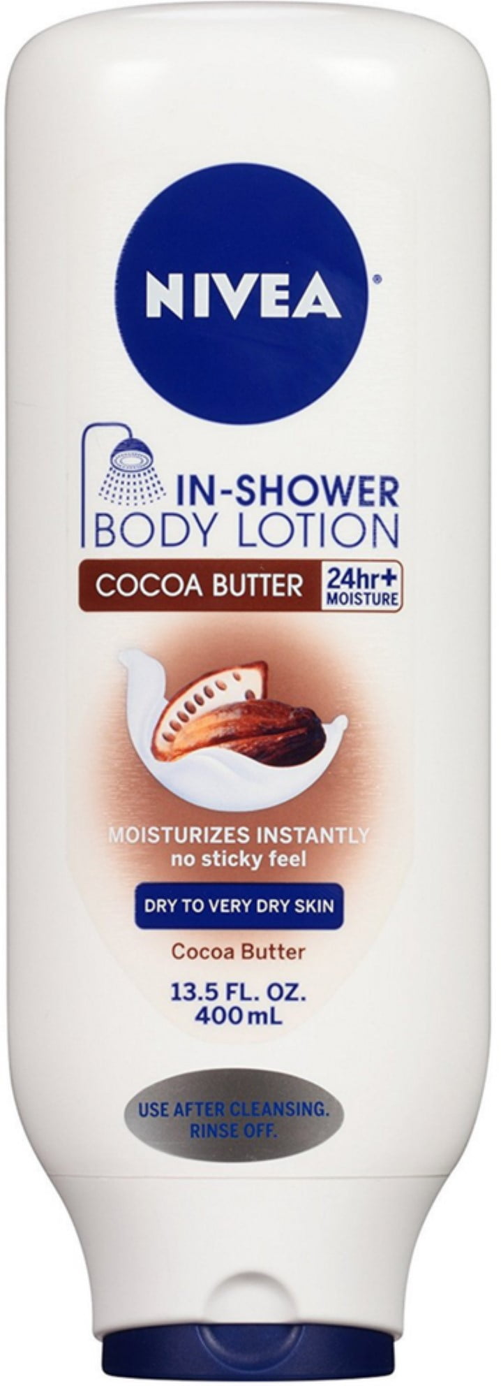 NIVEA In-Shower Body Lotion, Cocoa Butter 13.50 oz (Pack of 3)