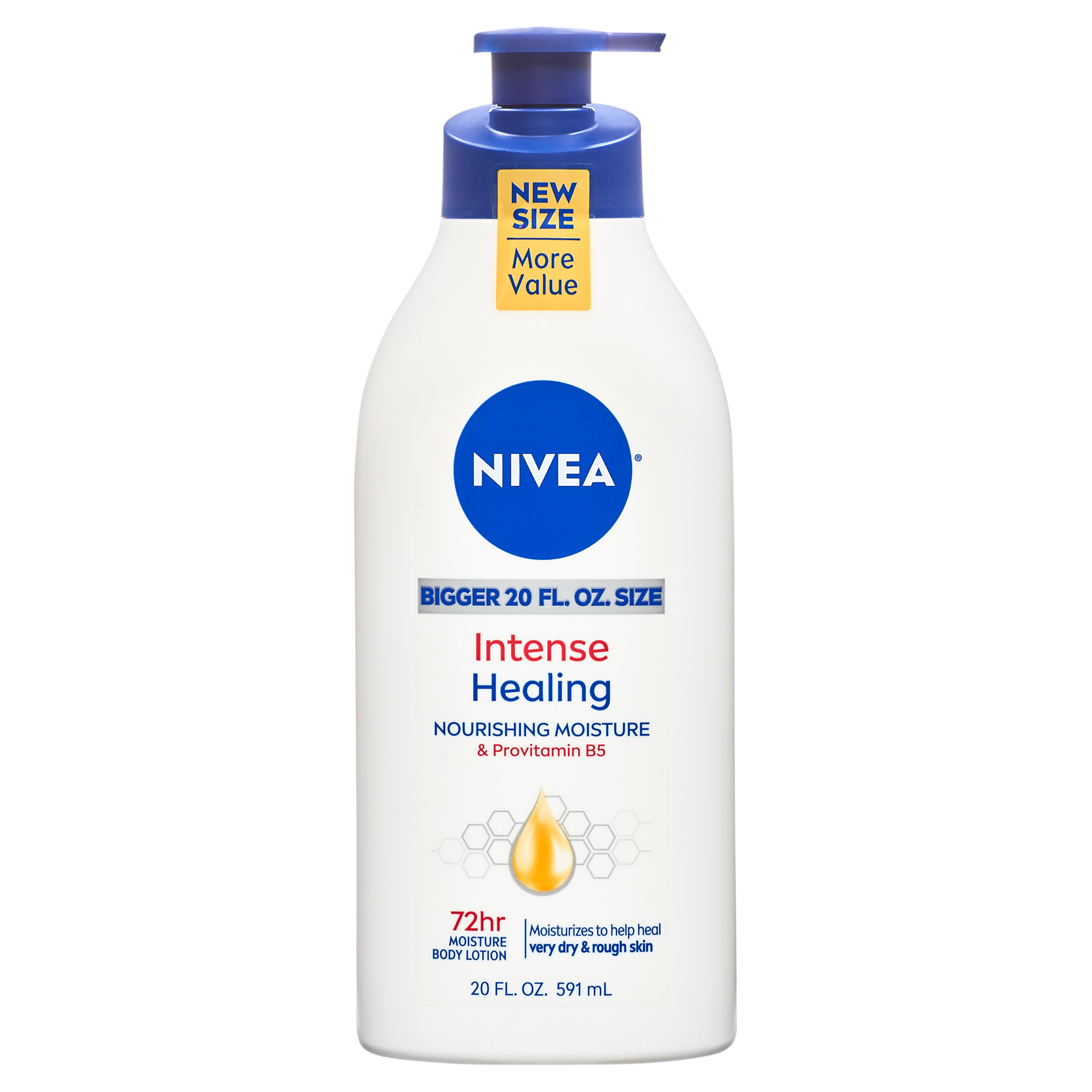 NIVEA Intense Healing Body Lotion, 72 Hour Moisture for Dry to Very Dry