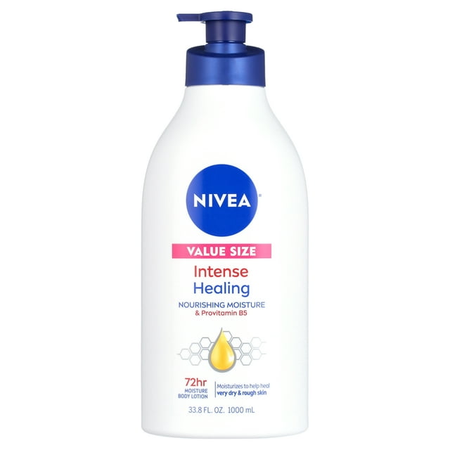 Nivea Intense Healing Body Lotion 72 Hour Moisture For Dry To Very Dry Skin 338 Fl Oz Pump