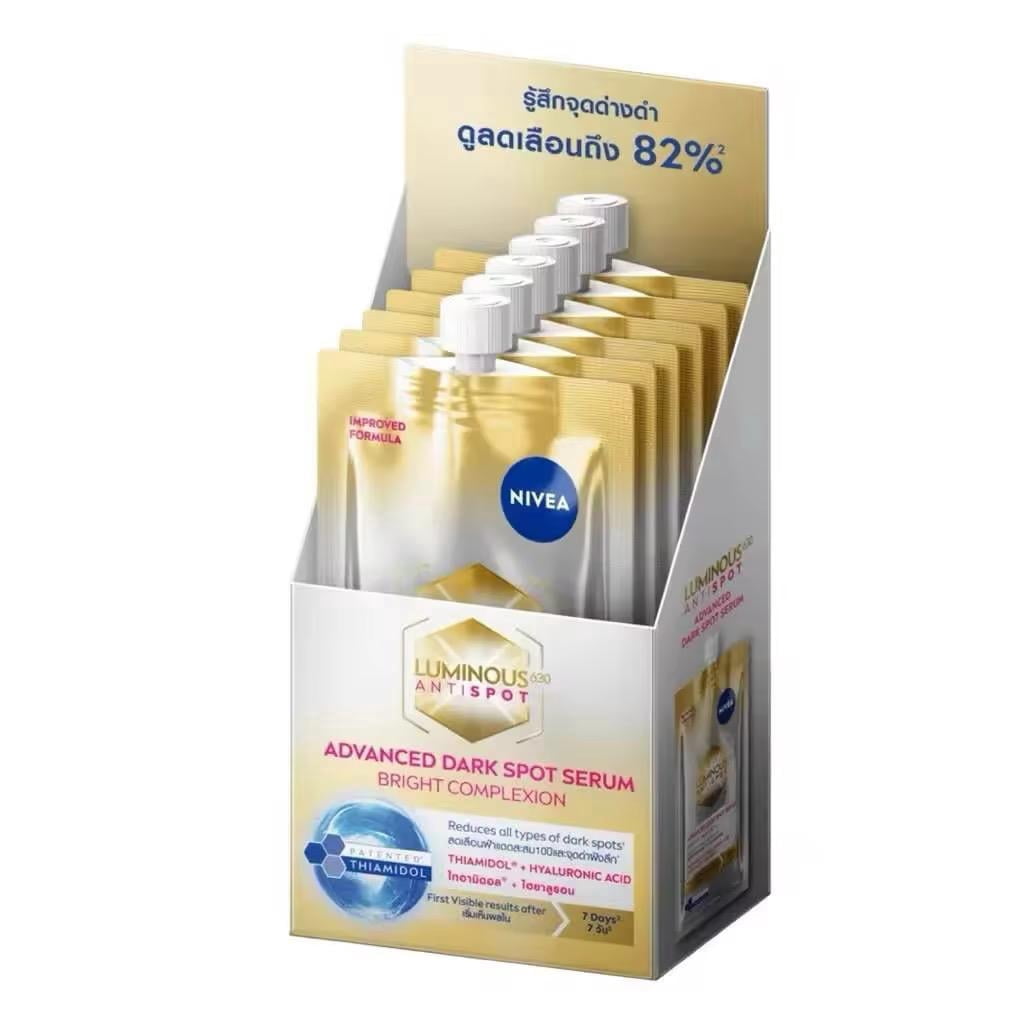 NIVEA Luminous630 Antispot Advanced Dark Spot Serum 7ML Pack Of 6 NIVEA Luminous630 Antispot Advanced Dark Spot Serum 7ML Pack Of 6
