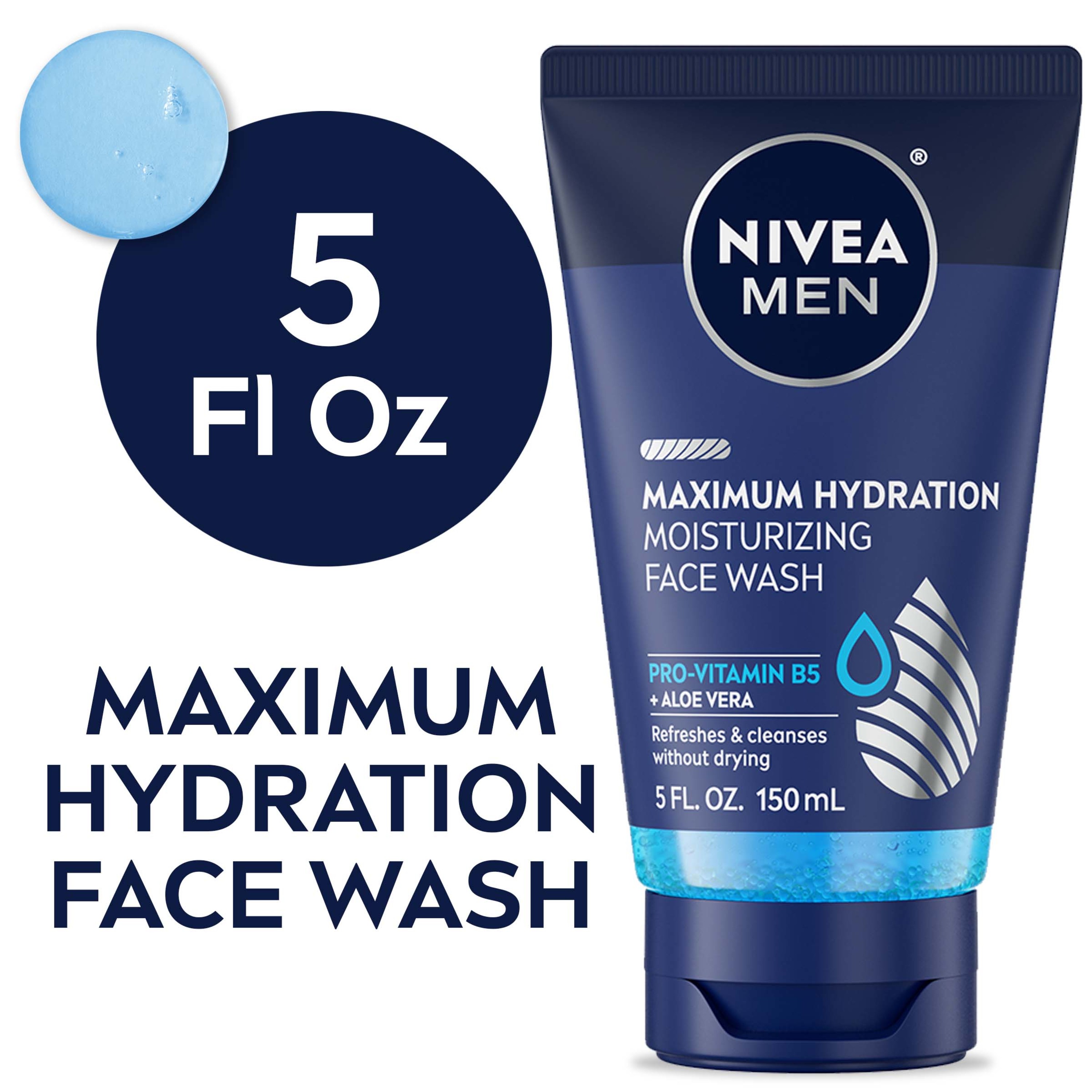 NIVEA MEN Maximum Hydration Moisturizing Face Wash, 5 Fl Oz Tube - image 1 of 13