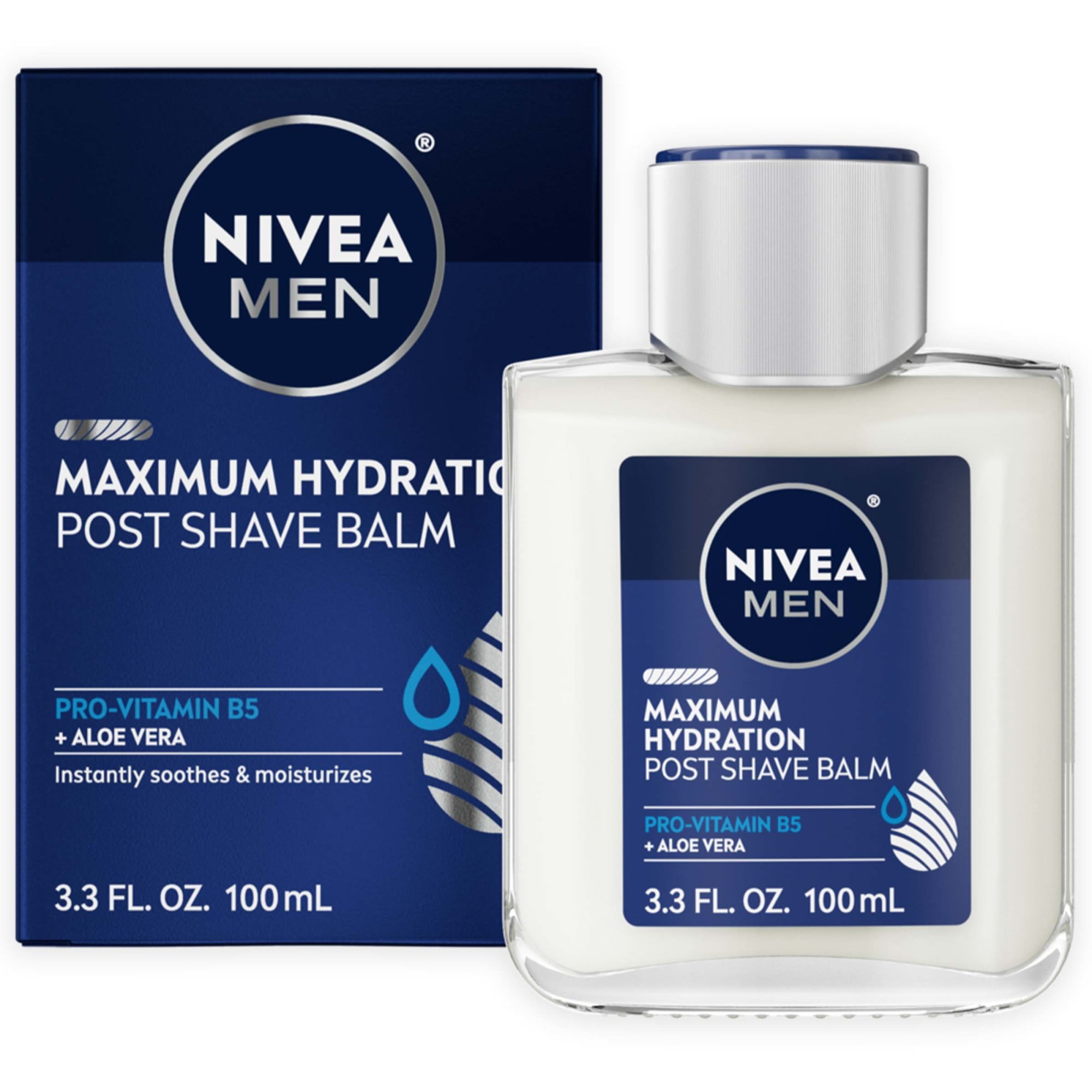 NIVEA MEN Post Shave Balm with Aloe Vera 3.3 fl oz for Sensitive