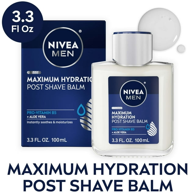 NIVEA MEN Maximum Hydration Post Shave Balm, 3.3 Fl Oz Bottle