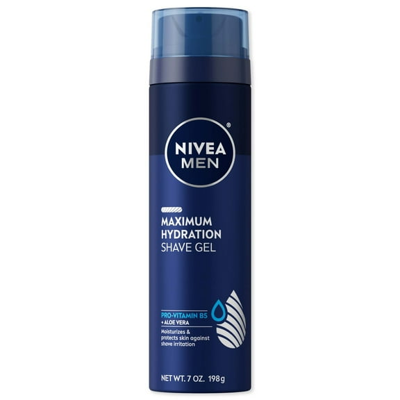 NIVEA MEN Maximum Hydration Shave Gel, with Provitamin B5 and Aloe Vera, 7 oz