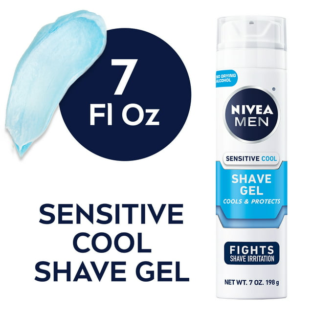 NIVEA MEN Sensitive Cooling Shave Gel, 7 Oz Can