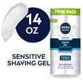 NIVEA MEN Sensitive Shave Gel, 2 pack
