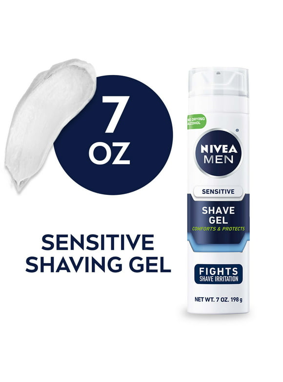 NIVEA MEN Sensitive Shave Gel, 7 Oz Can