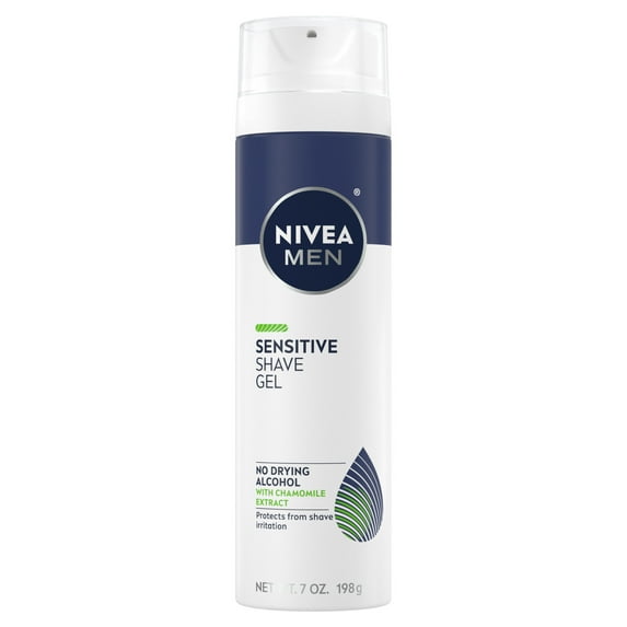 NIVEA MEN Sensitive Shave Gel for Sensitive Skin, with VitaminPro Complex, 7 oz