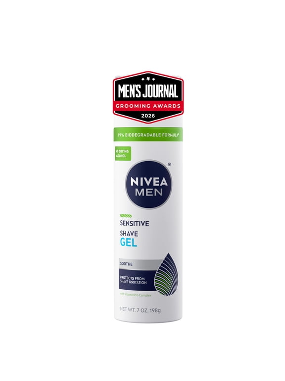 Sensitive Shave Gel for Sensitive Skin, with VitaminPro Complex, 7 oz