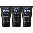 thumbnail image 1 of NIVEA Men DEEP Cleansing Beard &amp; Face Wash - With Natural Charcoal to Deeply Clean - 3.3 fl. oz. Tube (Pack of 3), 1 of 8