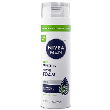 NIVEA MEN Sensitive Shave Foam, 7 oz