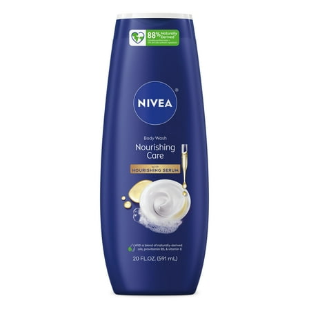 NIVEA Nourishing Care Body Wash for Women with Provitamin B5 and Vitamin E, 20 fl oz
