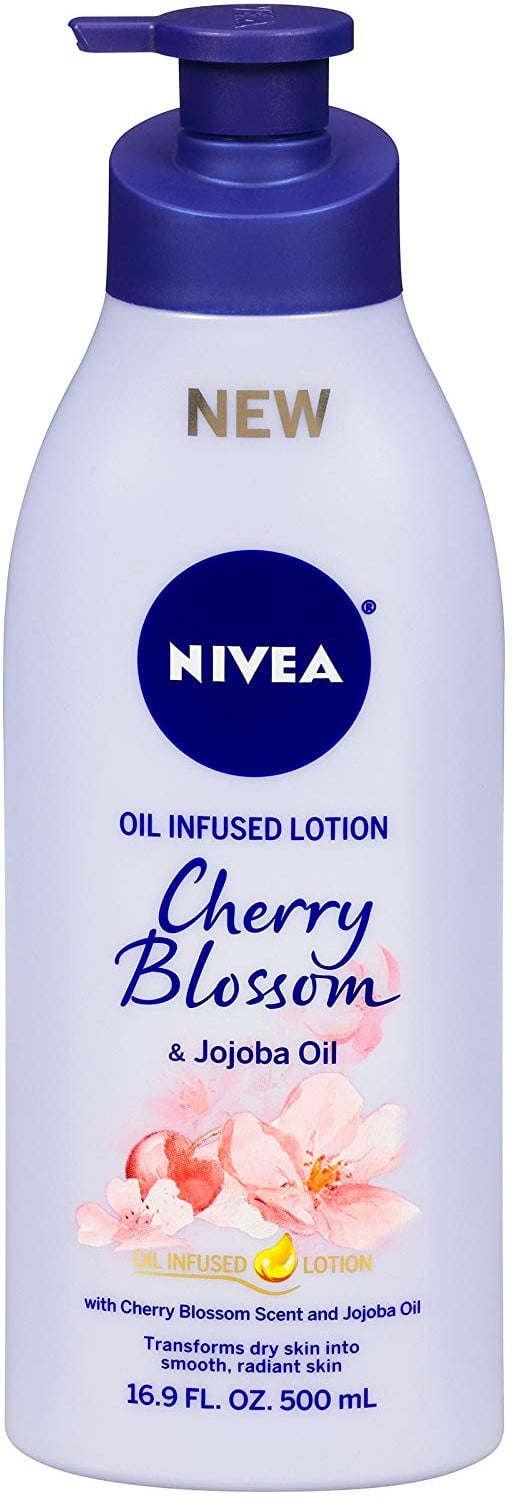 NIVEA Oil Infused Cherry Blossom and Jojoba Oil Body Lotion 16.9 oz (Pack of 3)