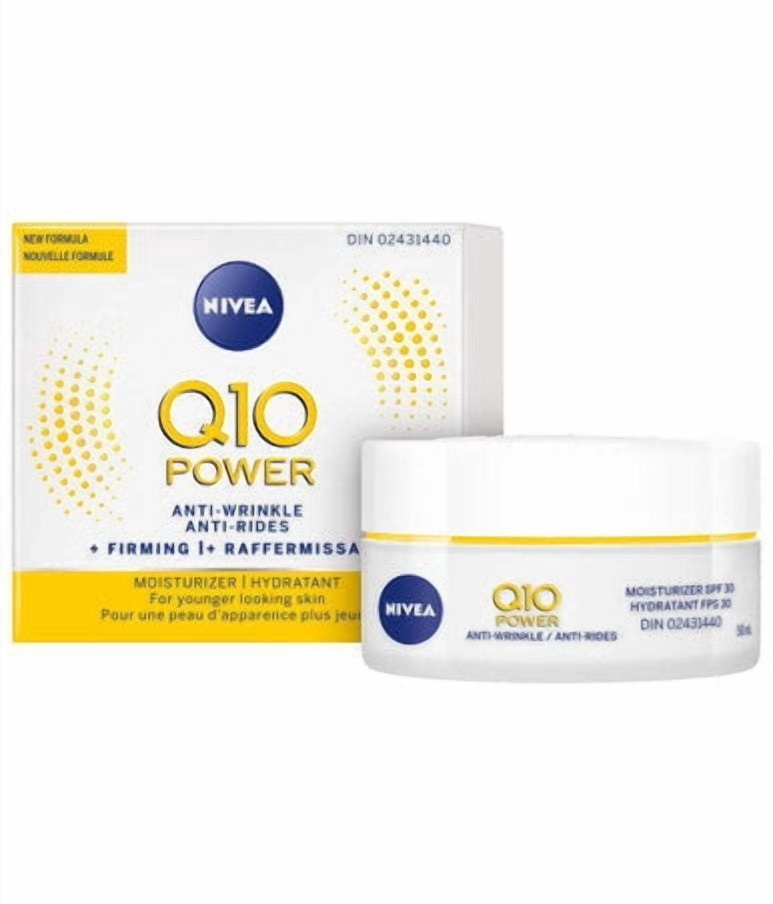 NIVEA Q10 Plus Anti-Aging Day Care Cream, SPF 30, Hydrating Facial