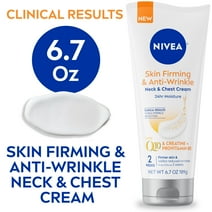 NIVEA Q10 Skin Firming and Anti-Wrinkle Neck and Chest Cream, Anti-Wrinkle Body Cream, 6.7 Oz Tube