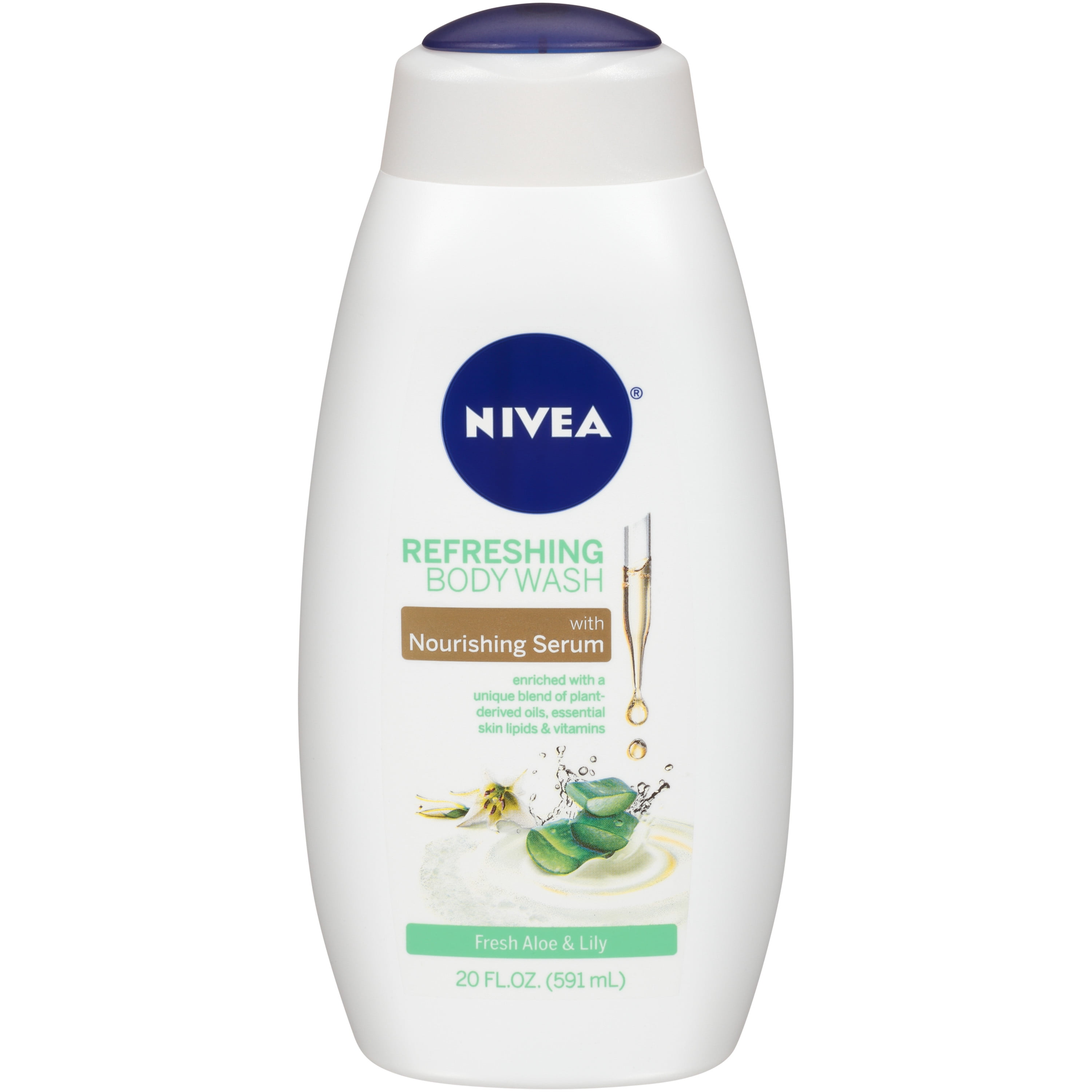 Nivea, Refreshing Body Wash, Fresh Aloe & Lily