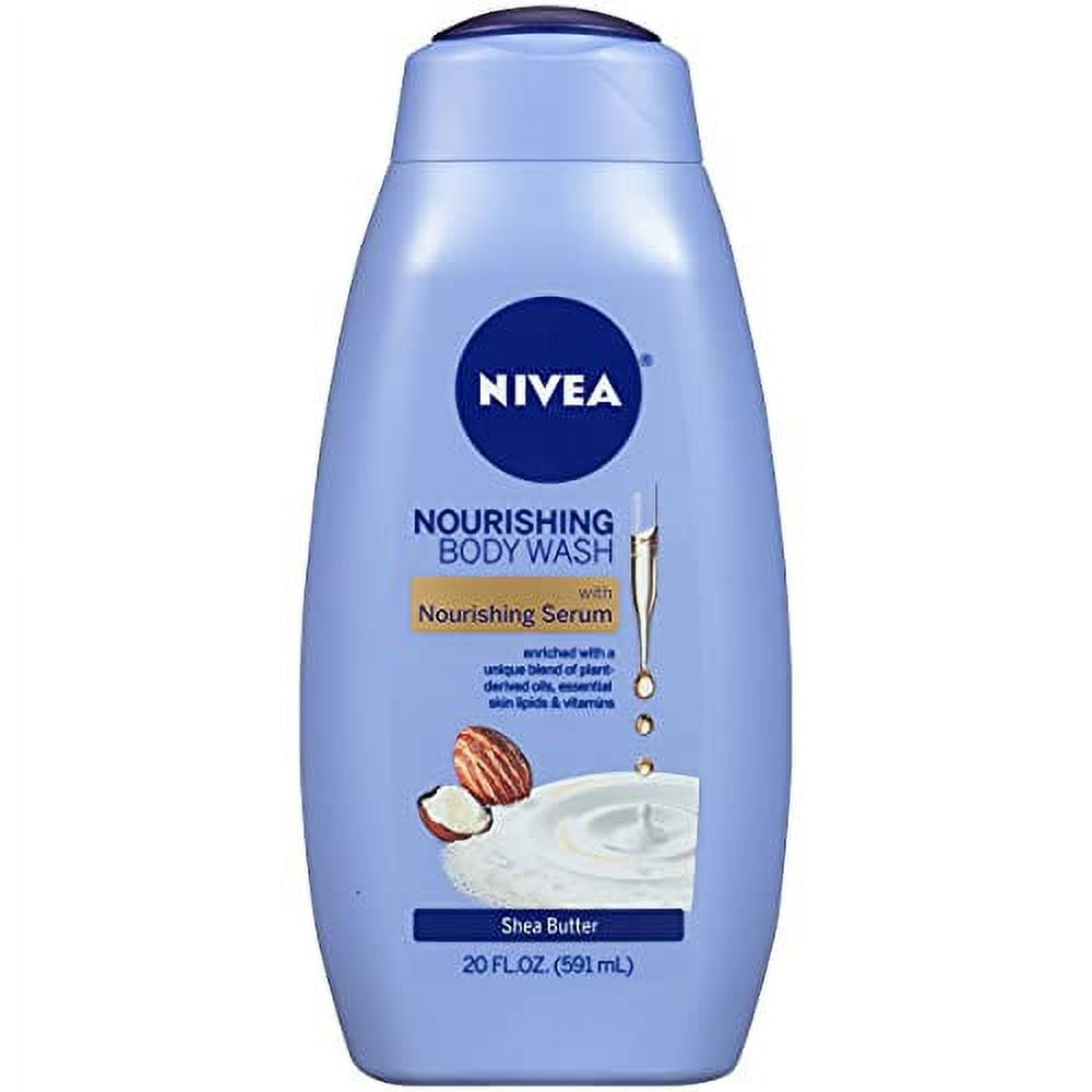 NIVEA Shea Butter Nourishing Body Wash, Moisturizing Body Wash for Dry