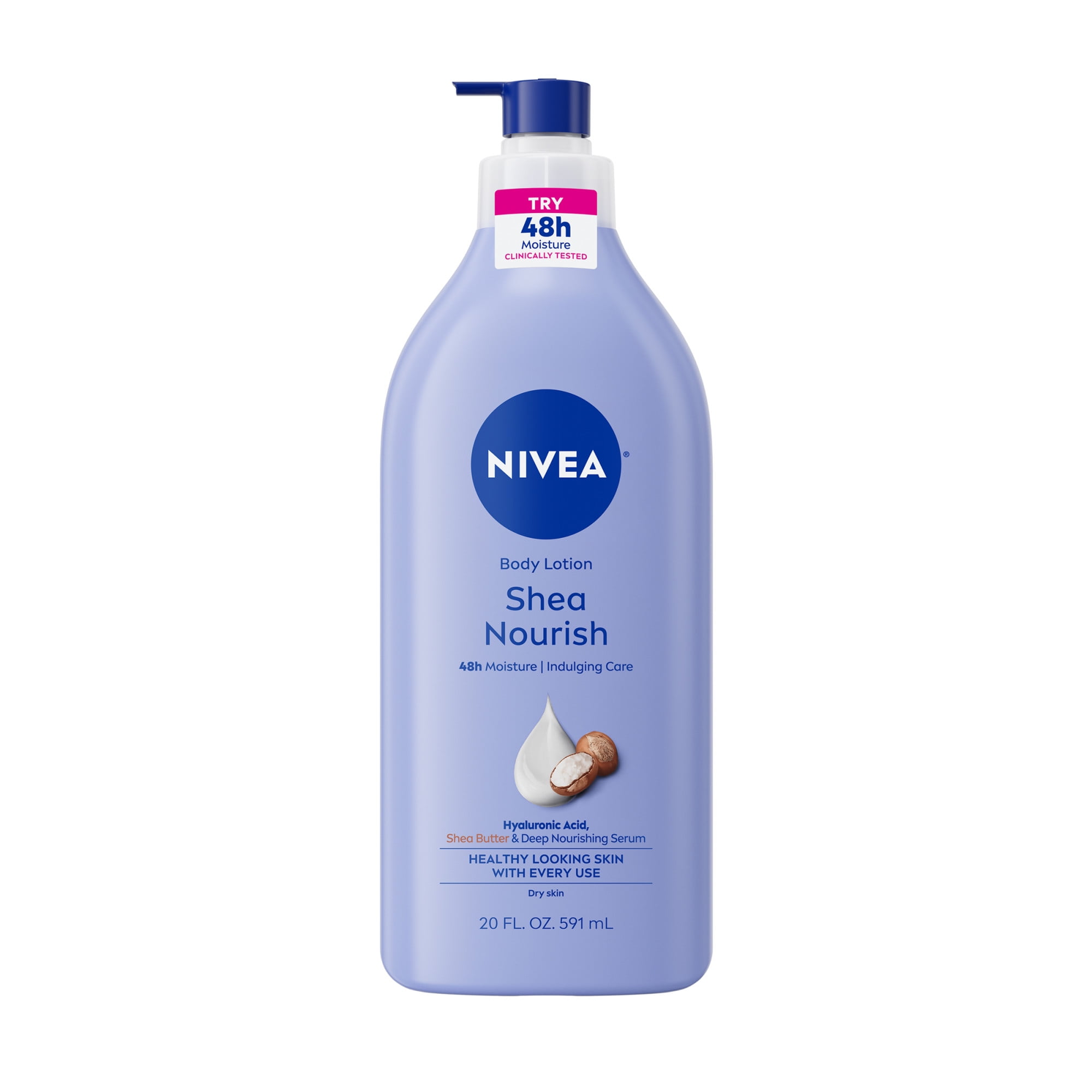 NIVEA　IOバラ売り NIVEA Shea Nourish Body Lotion for Dry Skin with Hyaluronic Acid