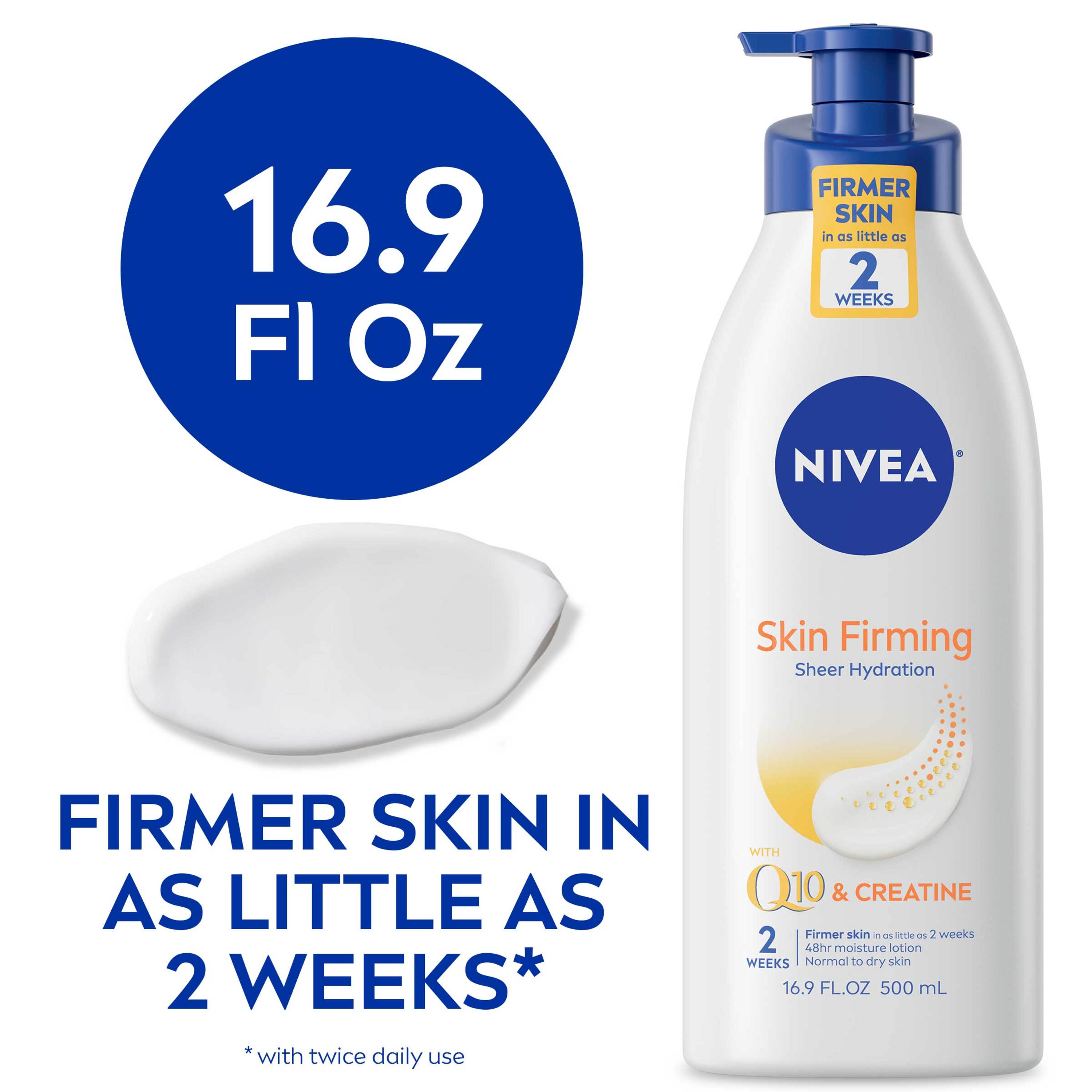 NIVEA Skin Firming Hydration Body Lotion with Q10 and Shea Butter, 16.9 Fl Oz Pump Bottle - image 1 of 13