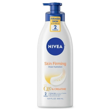 NIVEA Sheer Hydration Skin Firming Body Lotion, Q10 and Creatine, Lightweight, 16.9 fl oz