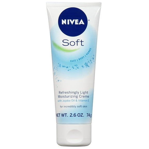 NIVEA Soft Moisturizing Creme 2.60 oz Pack of 6