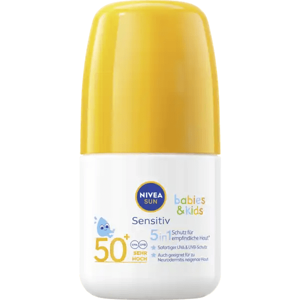 NIVEA Sun Sensitive Babies & Kids sunscreen roll-on SPF50