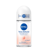 NIVEA Tono Natural Velvet Romance Roll-On Antiperspirant Deodorant for Women, 72H Protection, 10X Vitamin C, 0% Ethyl Alcohol, Premium Fragrance, 50 mL