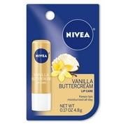 NIVEA Vanilla Butter Cream Lip Care, 0.17 Ounce