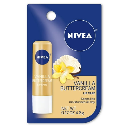 NIVEA Vanilla Butter Cream Lip Care, 0.17 Ounce