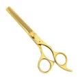thumbnail image 1 of NIXCER PROFESSIONAL SERIES 6" CNC HAIR THINNING SCISSOR GOLD, 1 of 4