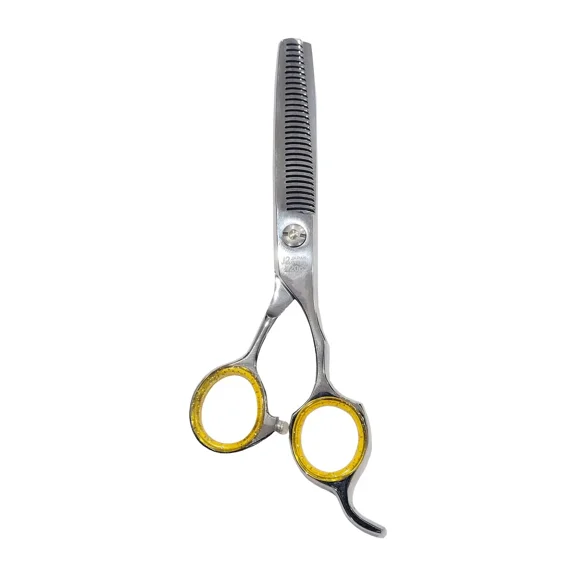 NIXCER PROFESSIONAL SERIES BROAD BLADE 6.25 RAZOR EDGE HAIR THINNING SCISSORS SILVER