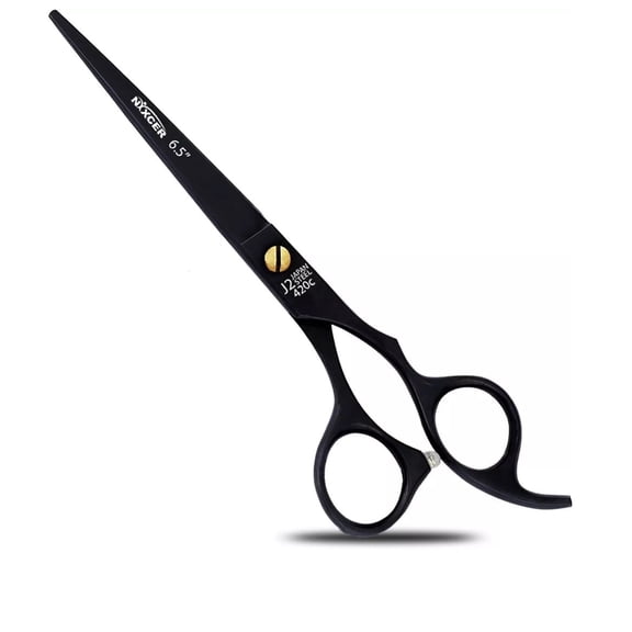 NIXCER PROFESSIONAL SERIES RAZOR EDGE MOOSE SCREW 6.5" HAIR CUTTING SCISSOR SILVER