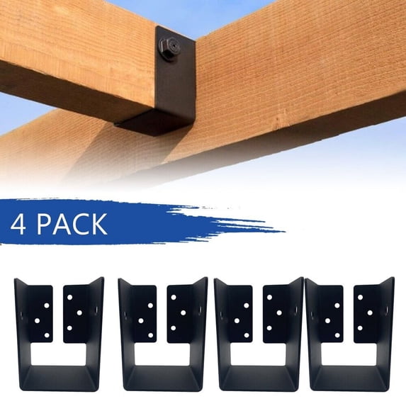 NIXFACE 4 Pack For 4"x6" Beam Swing Concealed-Flange Heavy Joist Hanger - Upgrated