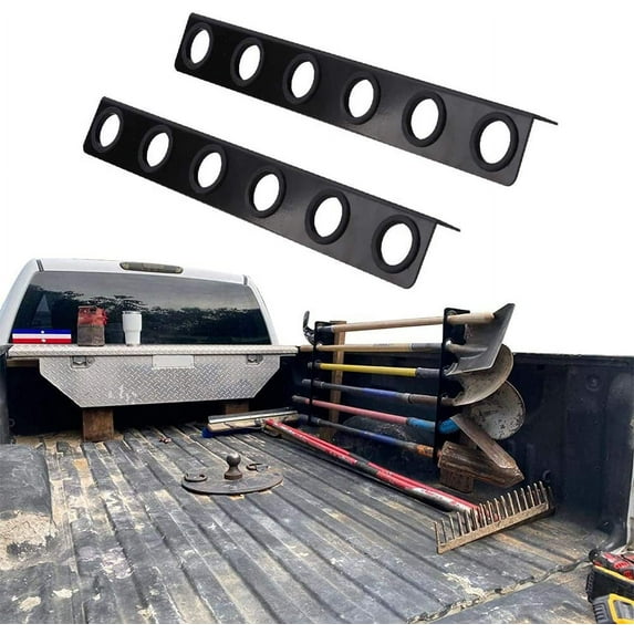 NIXFACE 6-Tool Landscape Truck Trailer Rack Tool Storage Rack Shovel Rack