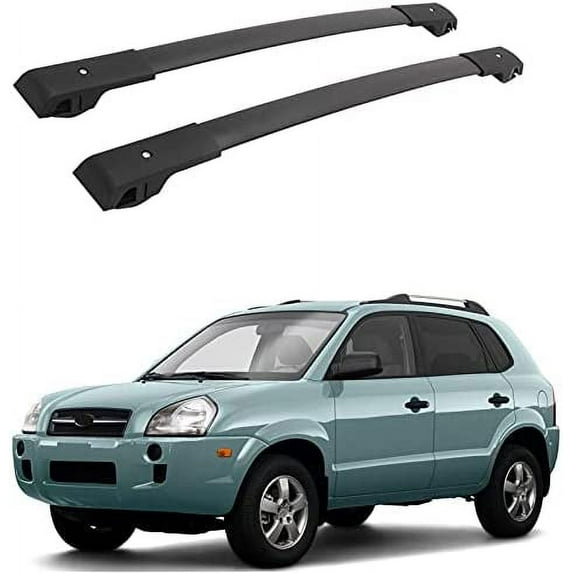 NIXFACE Cross Bars Fit for Hyundai Tucson 2005-2009 Cargo Bar Roof Rack Rail Top Accessories
