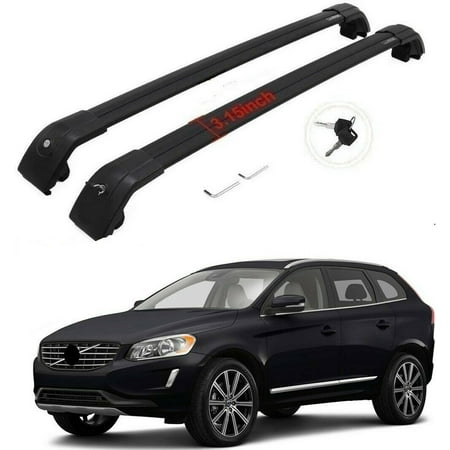NIXFACE Cross bar for Volvo XC60 2010-2017 Roof Rack Rail luggage cargo carrier