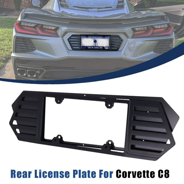 NIXFACE For Corvette C8 2020-2023 Stingray Z51 Z06 Rear License Number ...