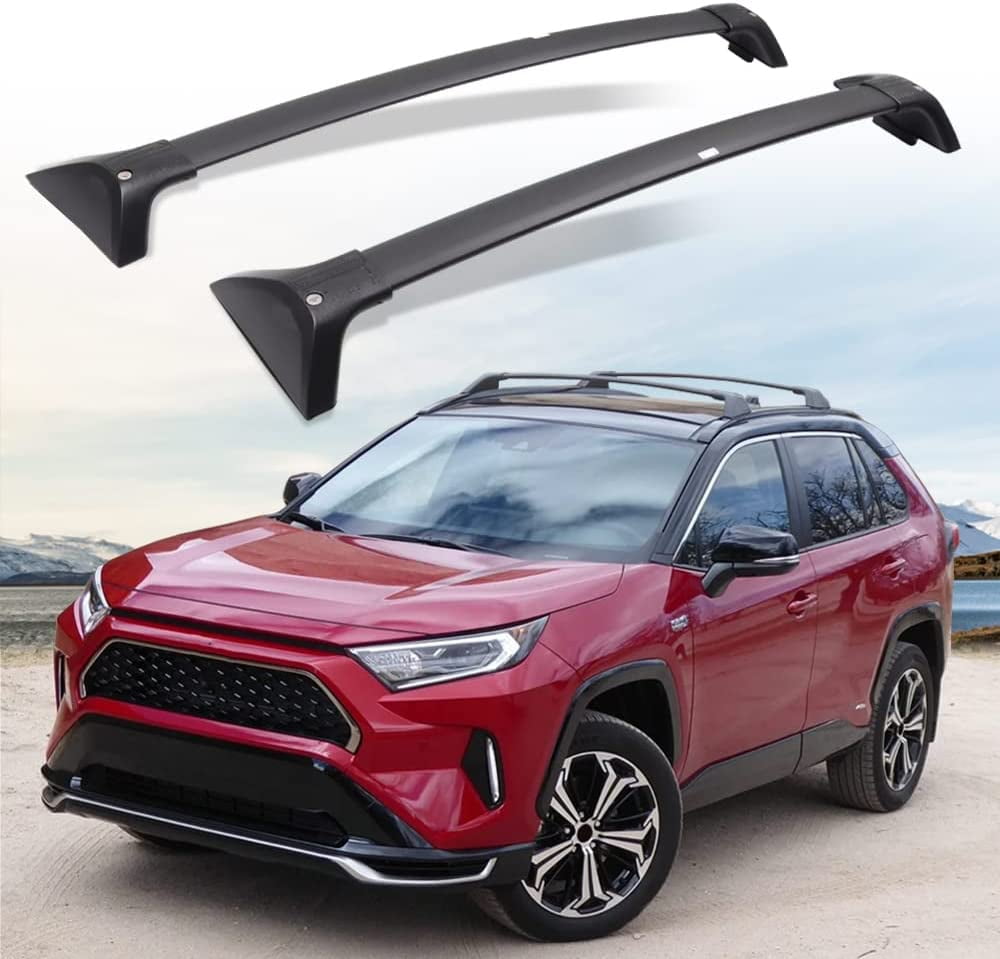 NIXFACE Lockable Cross Bar Roof Rack Fit for Toyota RAV4 2019 2023 Not Fit Models for Adventure TRD Off Road