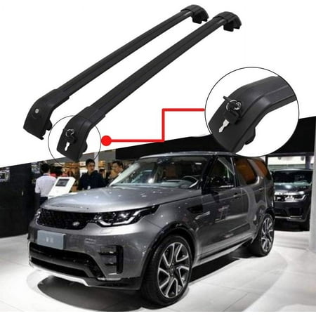 NIXFACE Roof Rack Cross Bars Fit for Land Rover Discovery 5 L462 2017-2021 Aluminum Replacement for Rooftop Cargo Carrier Black