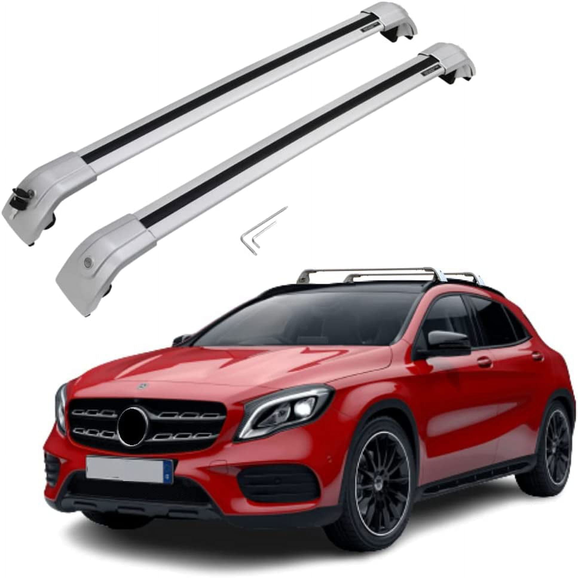 NIXFACE Roof Rack Cross Bars for 1419 Mercedes Benz GLA Rooftop Cargo