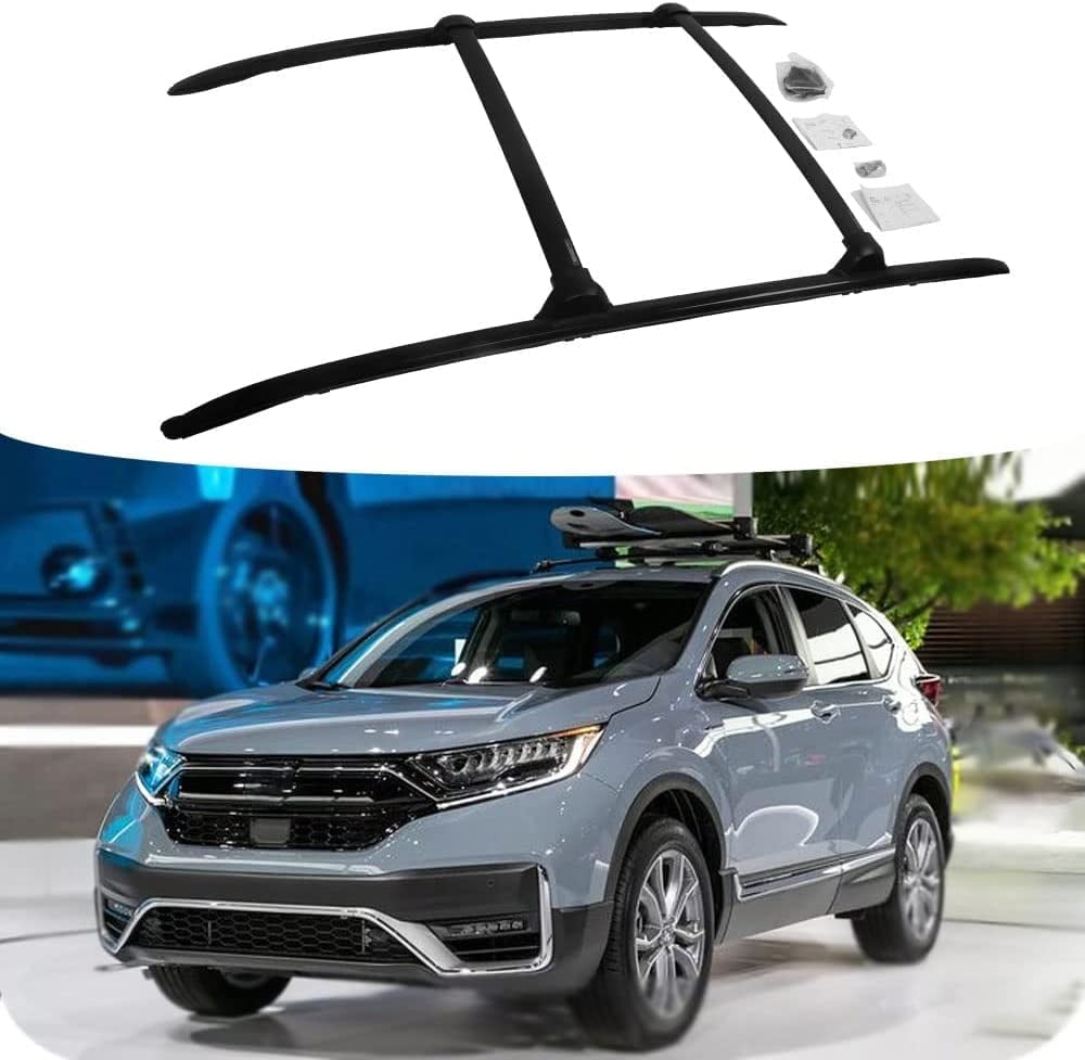 NIXFACE Roof Rail Rack & Cross Bar for Honda CRV CR-V 2017-2022 Luggage Baggage All Black