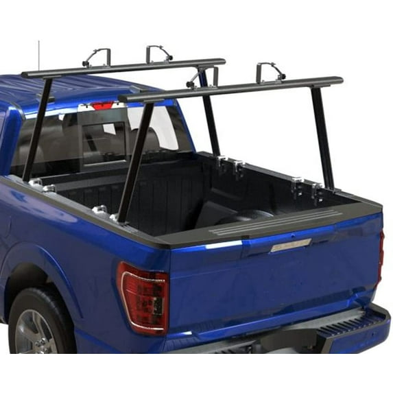 NIXFACE Universal Aluminum Adjustable Pickup Truck Bed Ladder Rack with Ladder Stops
