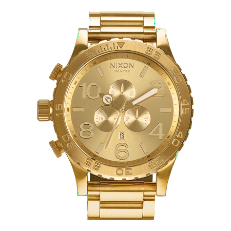 NIXON 51-30 Chrono A083 - All Gold - 300m Water Resistant Men's Analog Fashion Watch (51mm Watch Face, 25mm Stainless Steel Band)