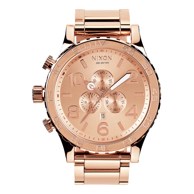 NIXON 51-30 Chrono A083 - All Rose Gold - 300m Water Resistant
