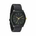 thumbnail image 1 of NIXON Time Teller A045 - Matte Black / Gold - 100m Water Resistant Men's Analog Fashion Watch (37mm Watch Face, 19.5mm-18mm Stainless Steel Band), 1 of 3